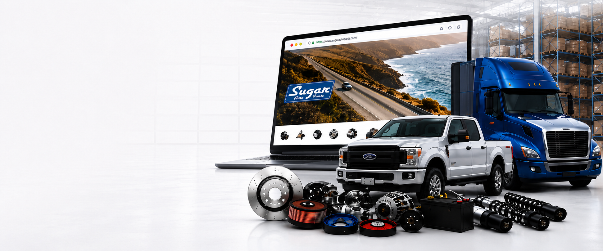 Sugar Auto Parts B2B marketplace desktop banner